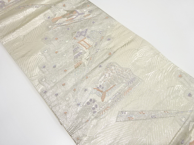 JAPANESE FUKURO OBI / WOVEN CRANE